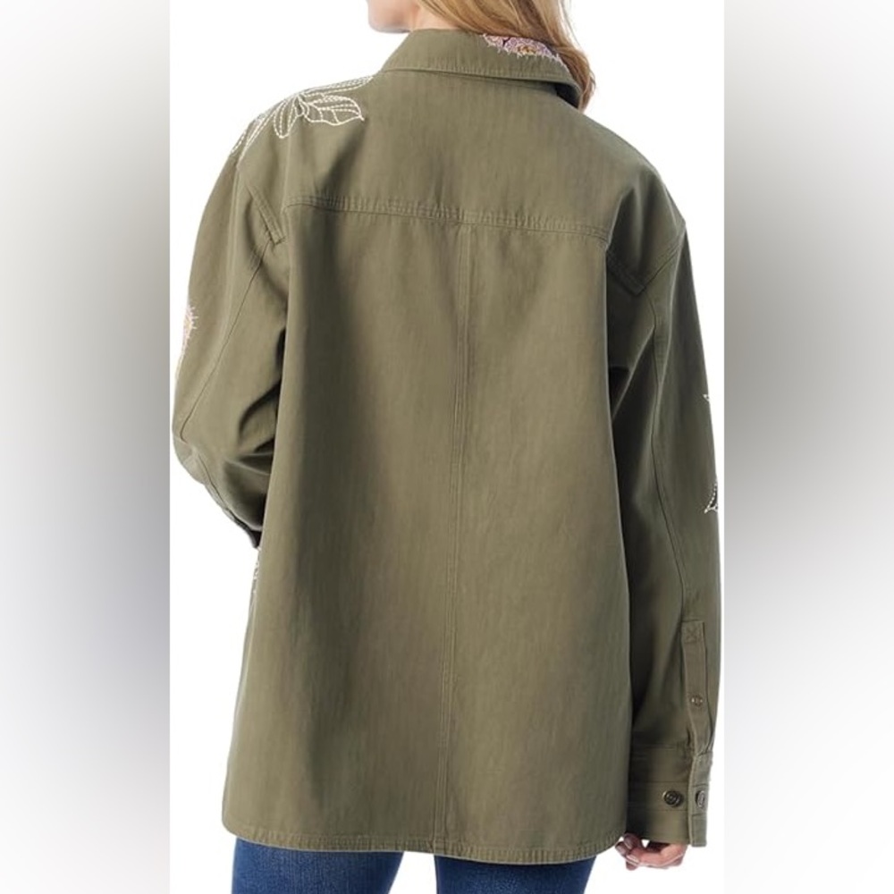 Jessica Simpson Button Down Collared Shacket With… - image 4